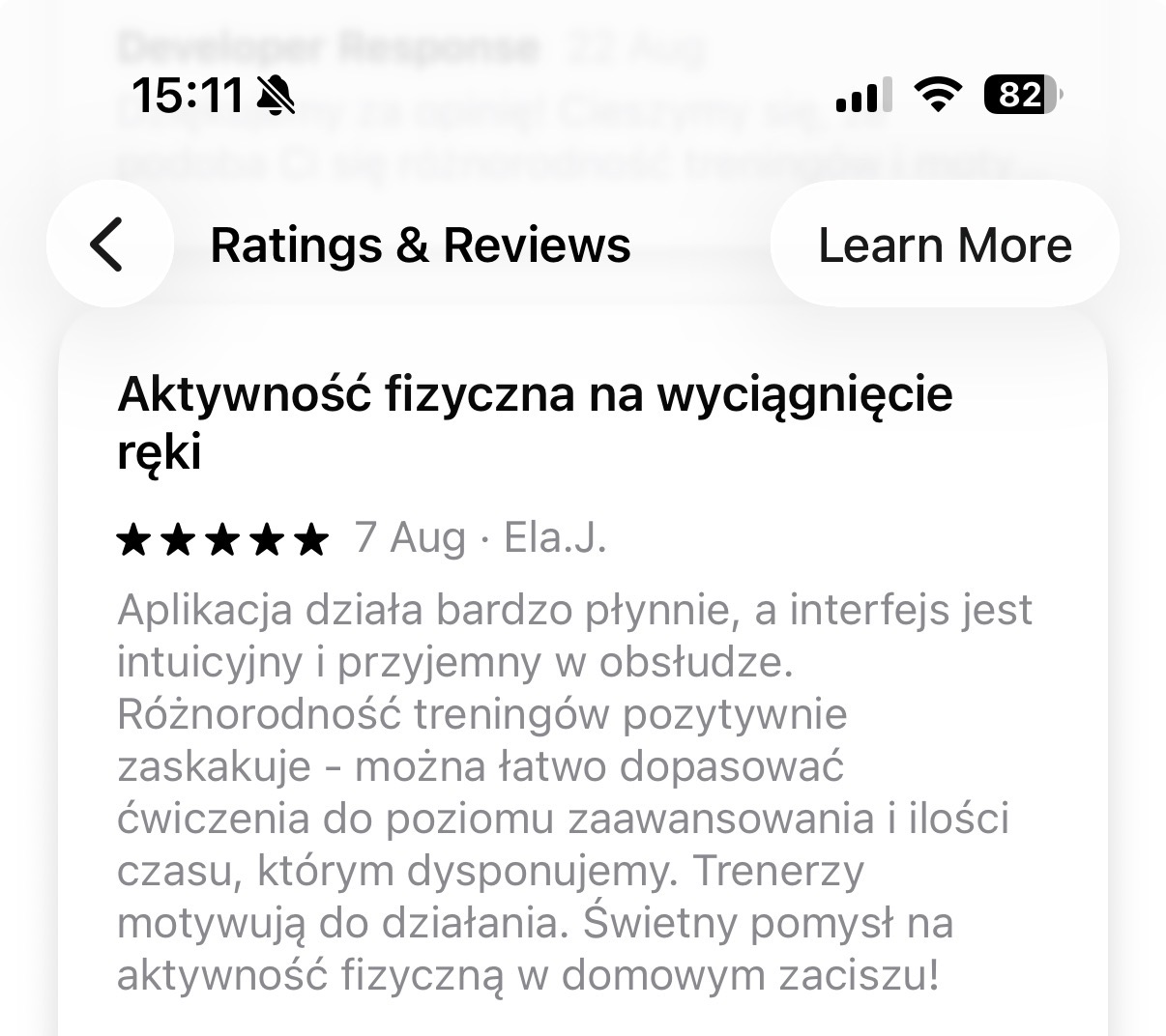 Opinia o BeActiveTV z App Store – Aktywność fizyczna na wyciągnięcie ręki