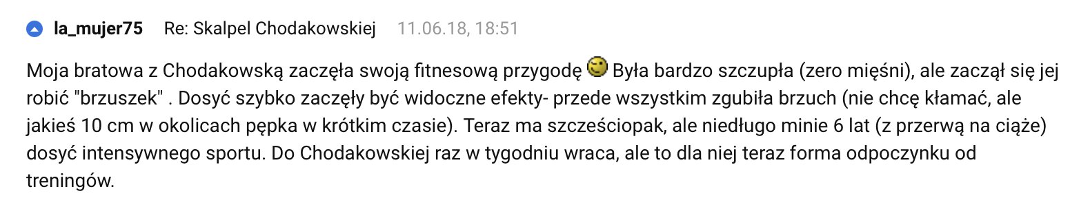 Opinia z Facebooka o BeActiveTV – Anna Dudek: treningi Ewy typu Skalpel kocham najbardziej i one dosłownie wydłużają nogi